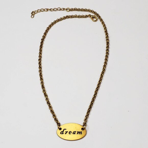 Cynthia Garrett Dream Matte Gold Tone Chain Necklace Made In India 18" - Picture 4 of 5